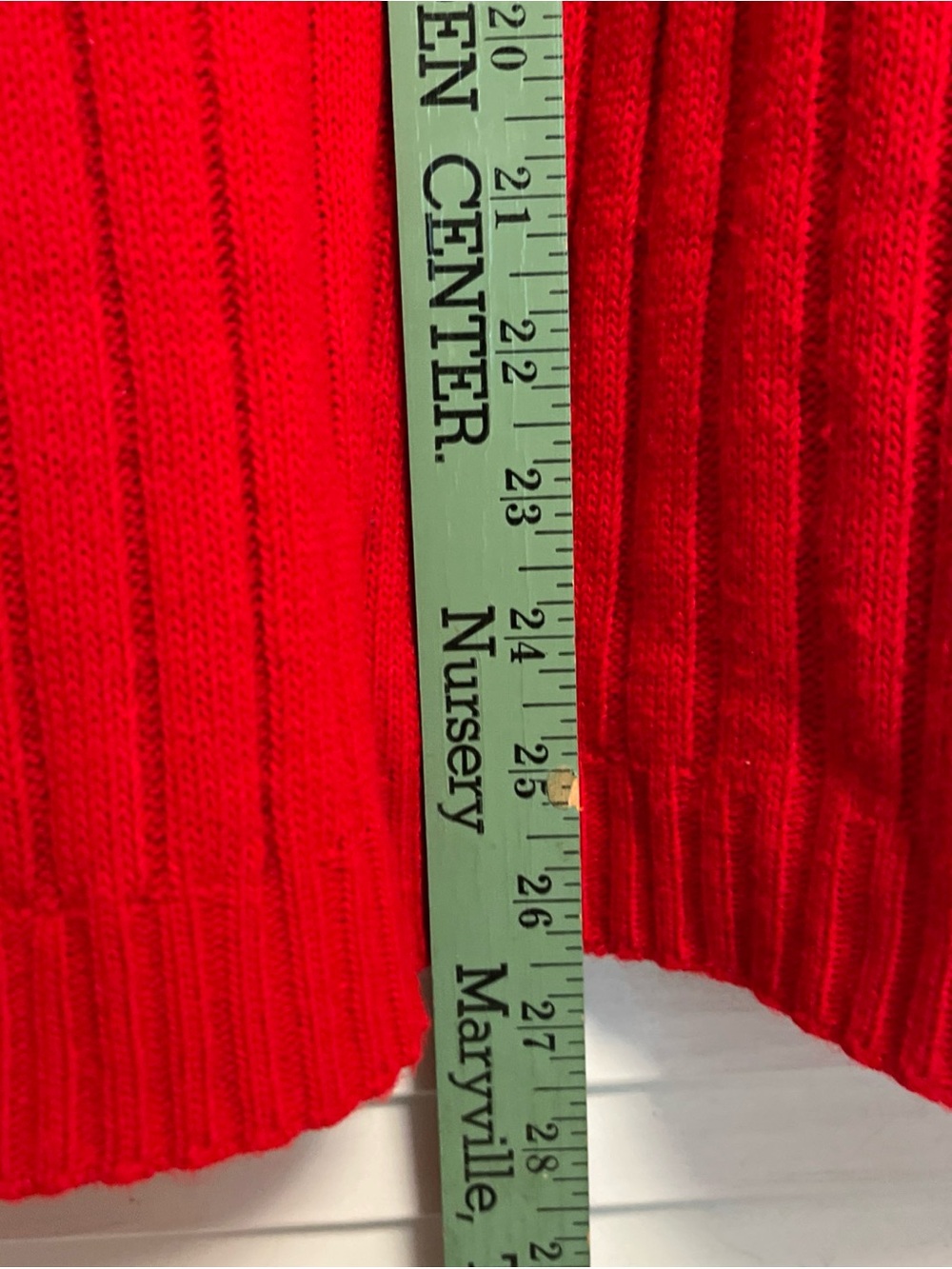 Red Ribbed Button-Front Sweater Vest - Picture 6 of 8